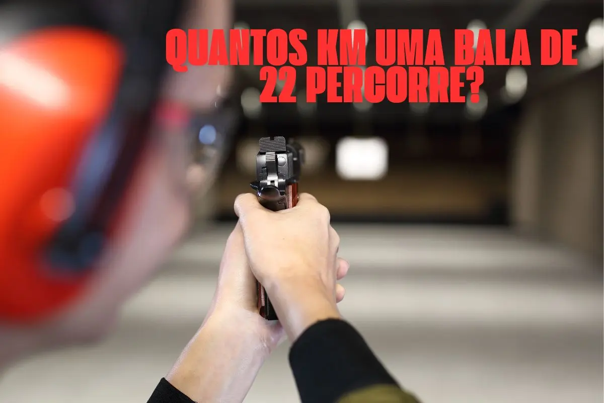Quantos km uma bala de 22 percorre